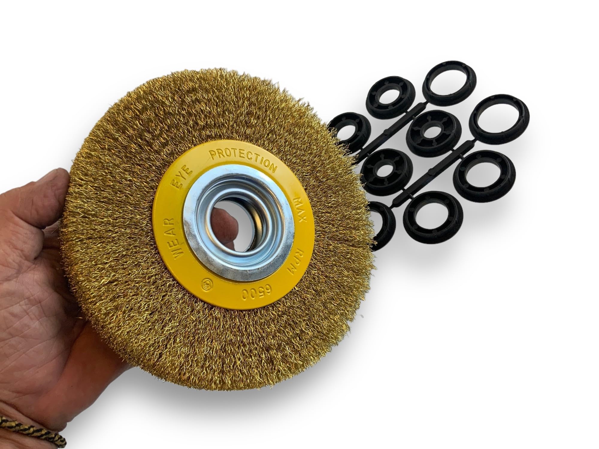 kibros-brosse-circulaire-touret-laiton-dur-175-mm-3-rangs image 3