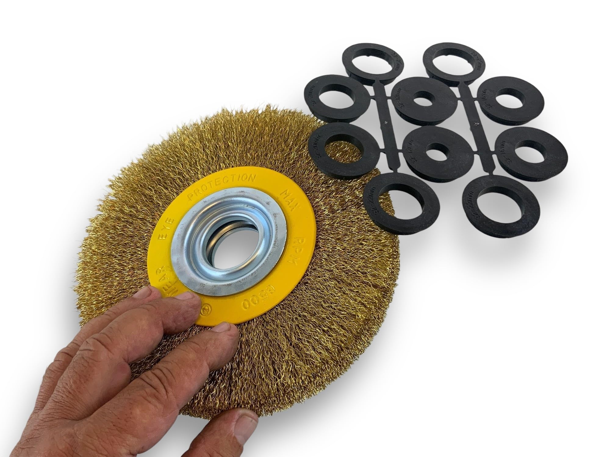 kibros-brosse-circulaire-touret-laiton-dur-175-mm-3-rangs image 4