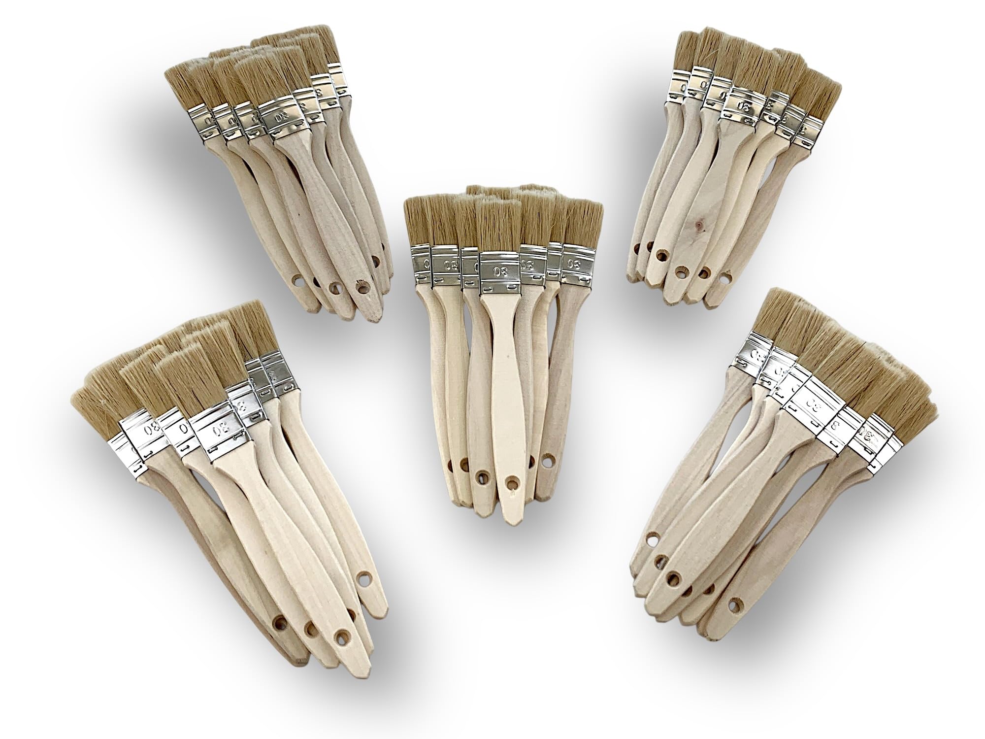 kibros-lot-50-pinceaux-queue-de-morue-soie-30-mm image 3