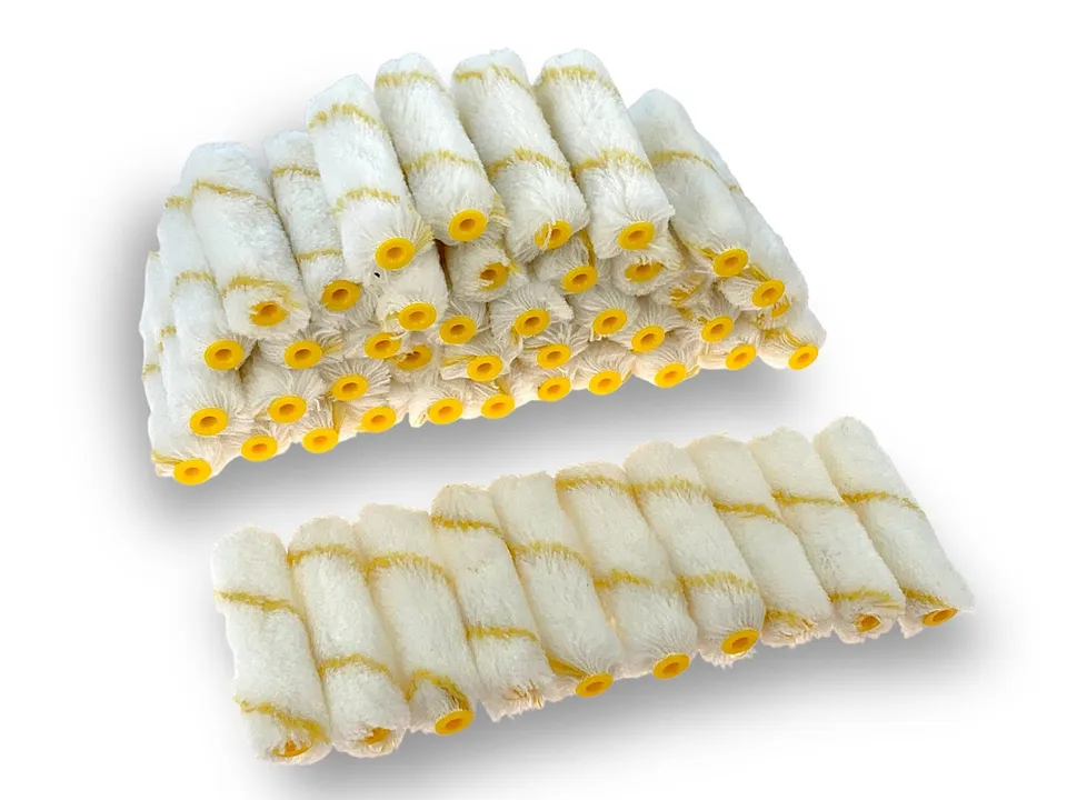 kibros-travaux-de-peinture-mini-rouleau-patte-de-lapin-100-mm-lot-50-polyamide image 1