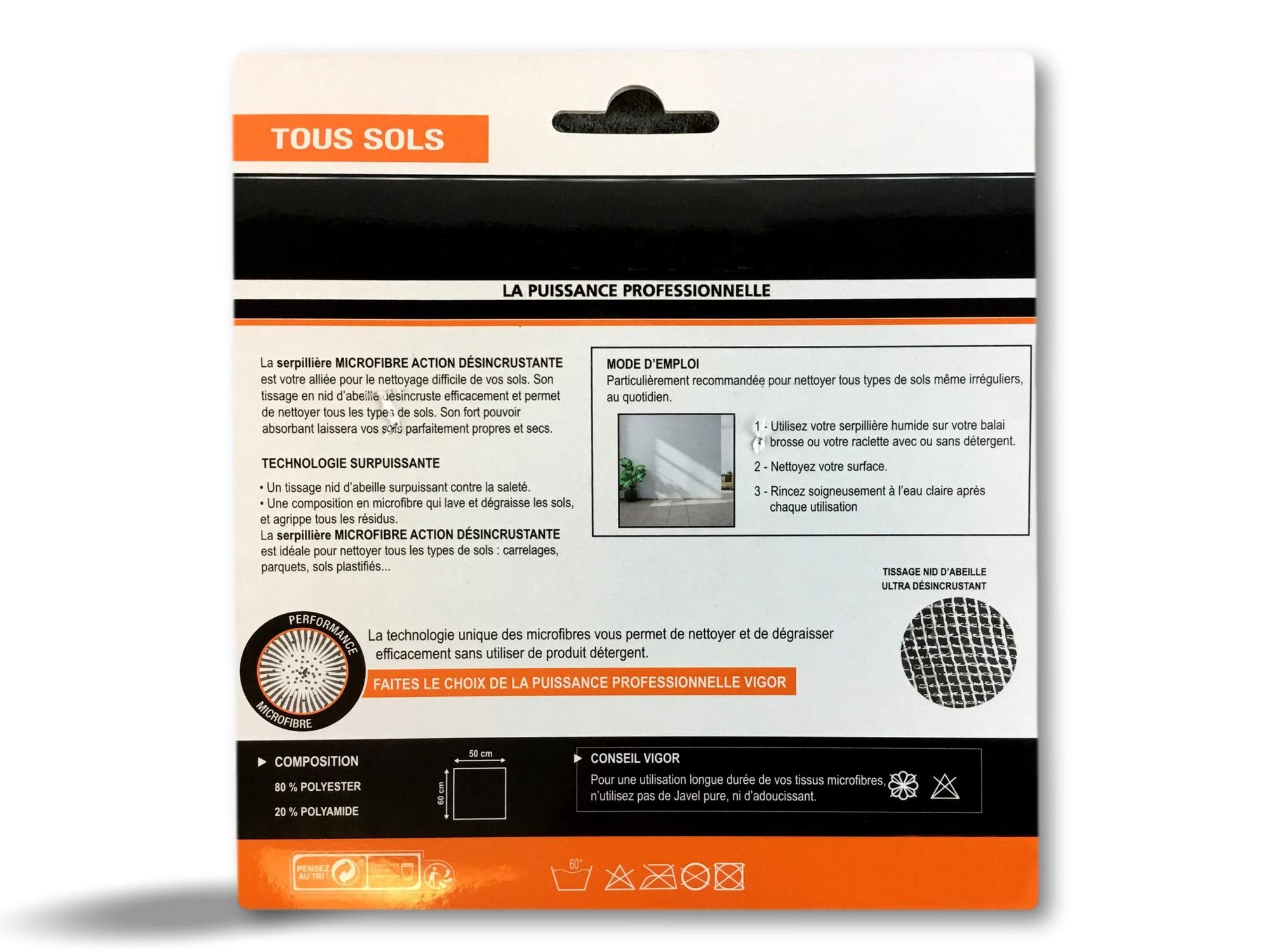 kibros-m-nage-serpilli-re-microfibre-50x60-nid-abeille-x1 image 7
