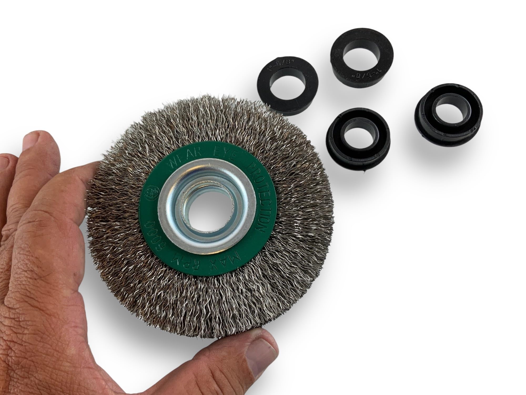 kibros-brosse-circulaire-touret-inox-souple-125-mm-2-rangs-x1 image 4