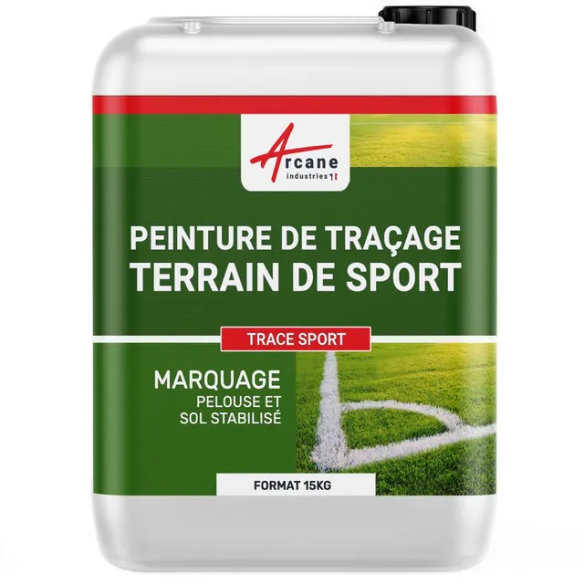 arcane-solthane-trace-sport-peinture-terrain-foot-15-kg-blanc image 1