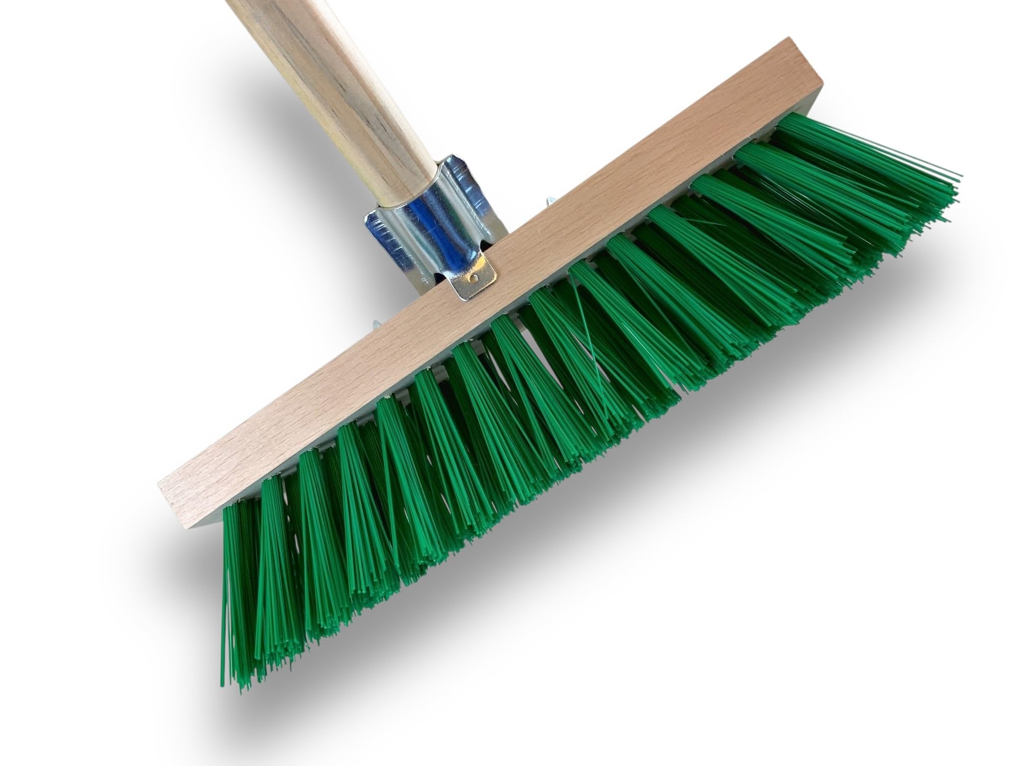 kibros-balai-cantonnier-32-cm-pvc-vert-balai-manche-bois-1-40-m image 6