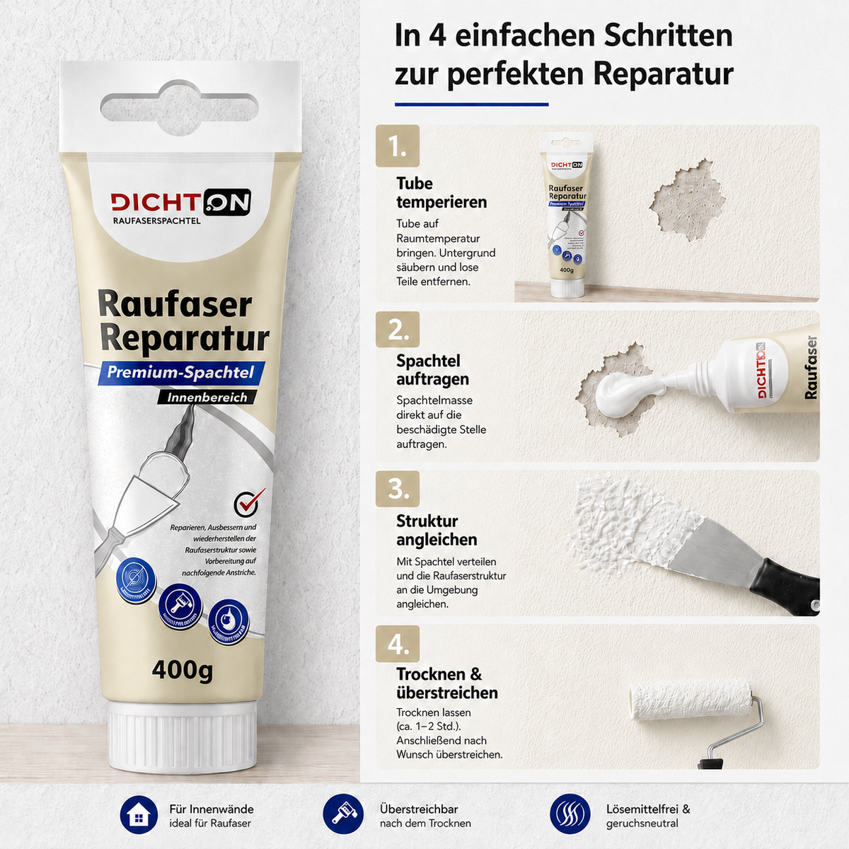 bekateq-d-65w-enduit-r-paration-fibreux-blanc-400-g-int-rieur image 3