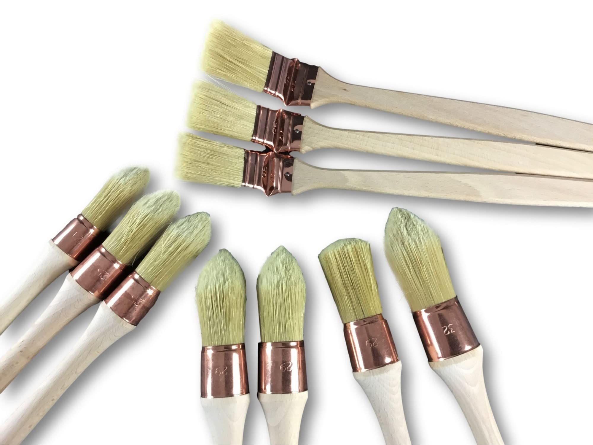 kibros-travaux-de-peinture-pack-10-pinceaux-rechampir-plats-france image 3