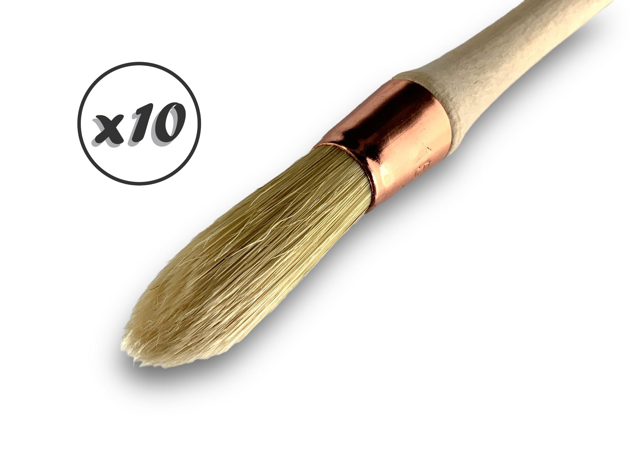 kibros-lot-10-pinceaux-pouce-rechampir-soie-15-mm-peinture image 3