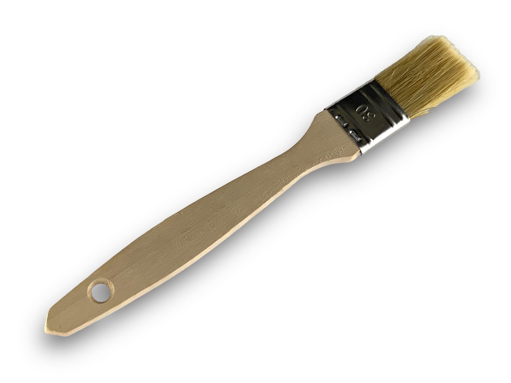 kibros-travaux-peinture-lot-12-pinceaux-queue-de-morue-30-mm-soie-blanche image 3