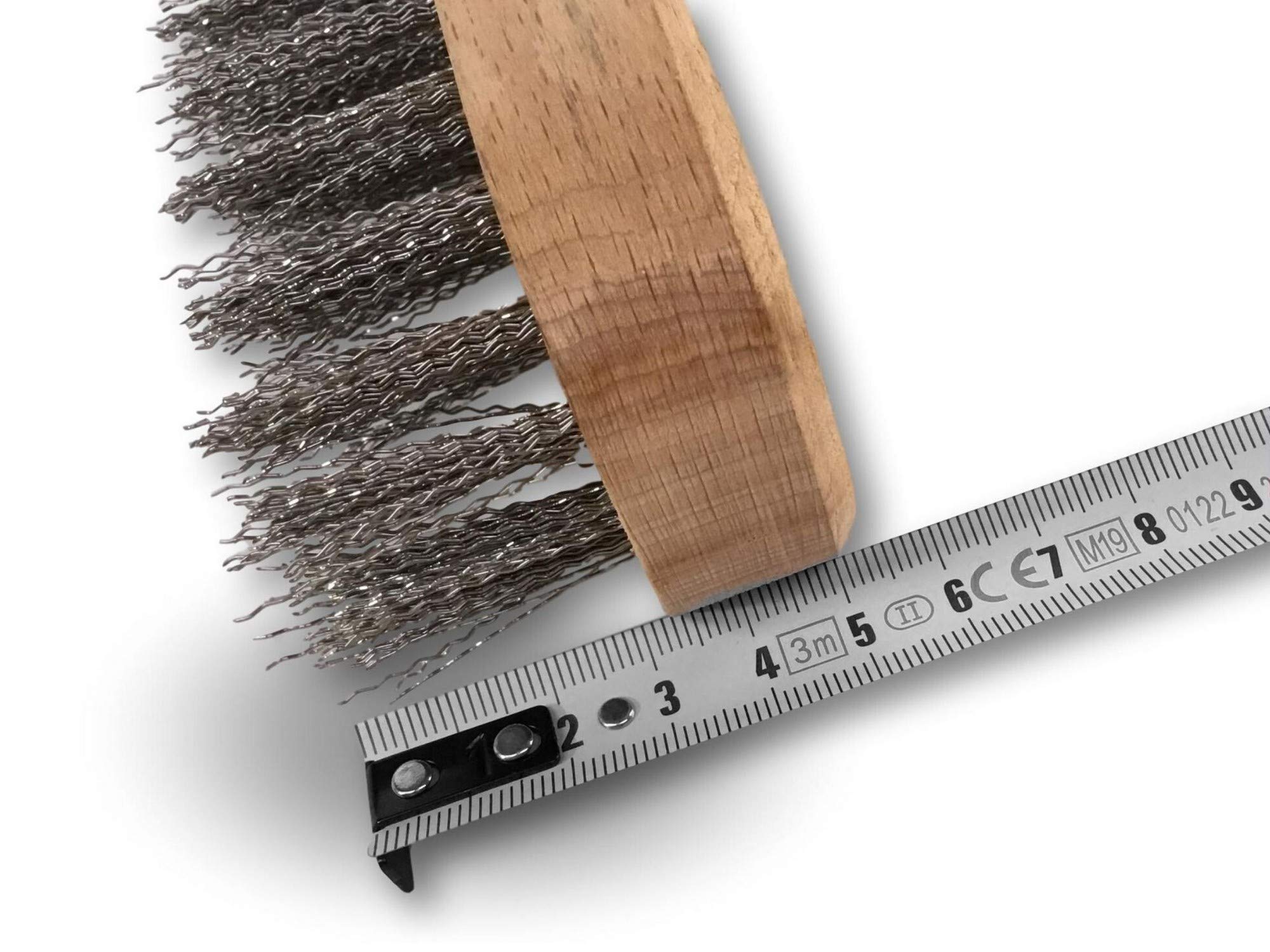 kibros-31i5-brosse-violon-inox-5-rangs-manche-bois image 7