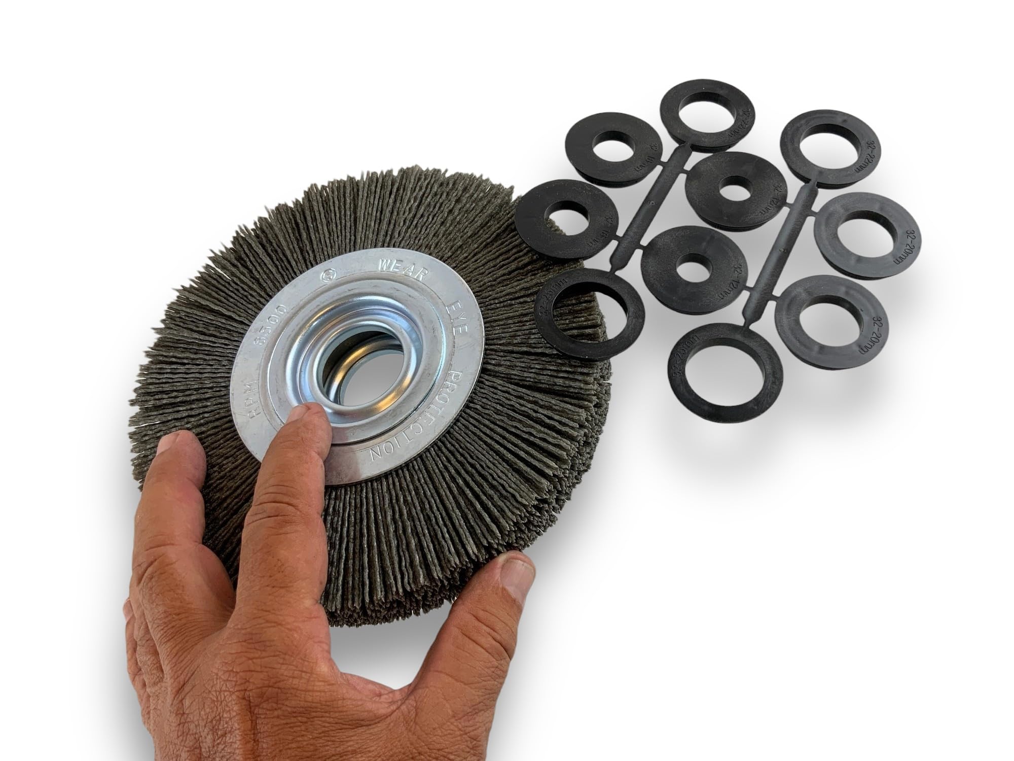 kibros-brosse-circulaire-touret-nylon-grain-80-175-mm-3-rangs-x1 image 4