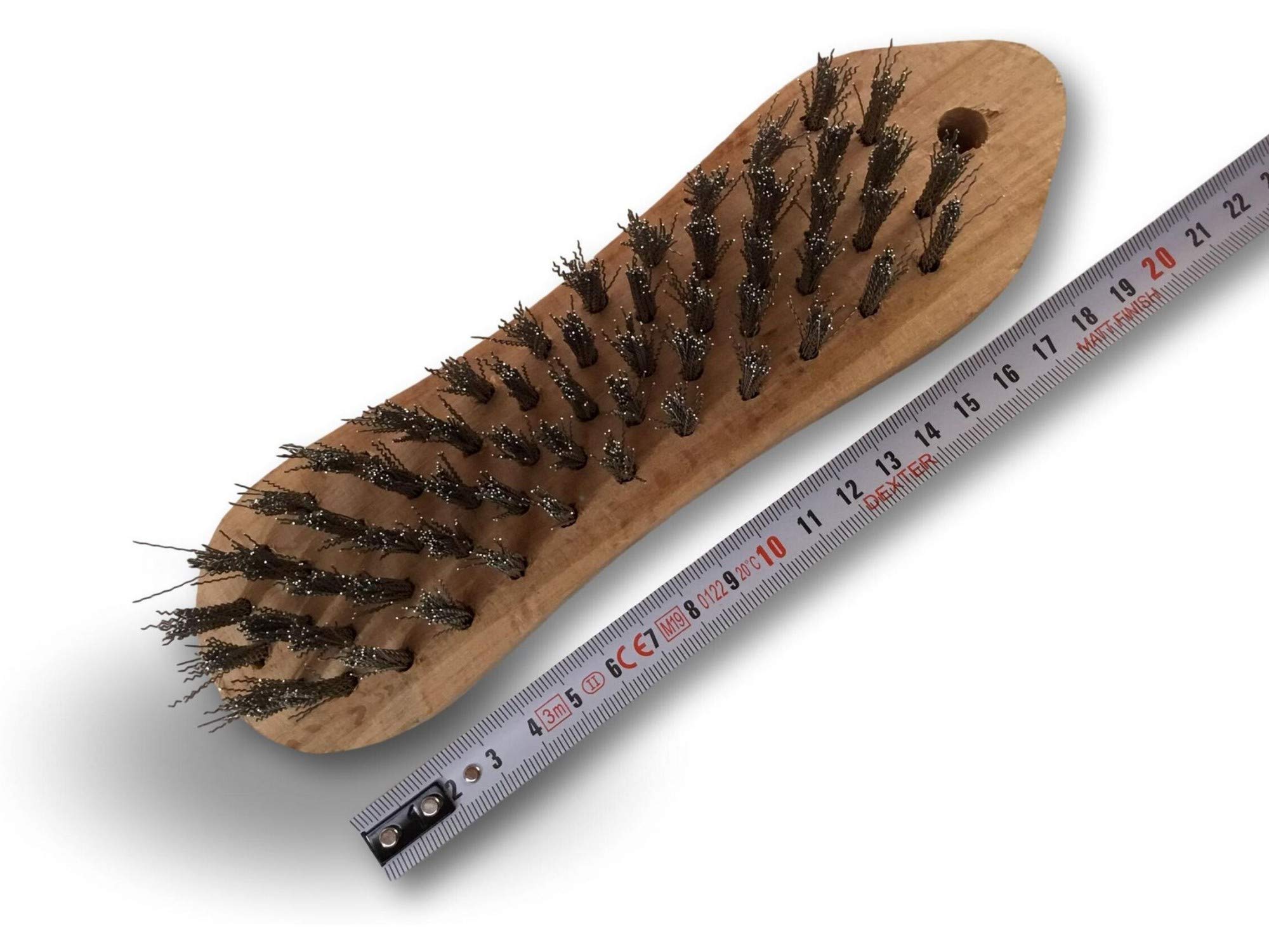 kibros-31i5-brosse-violon-inox-5-rangs-manche-bois image 6