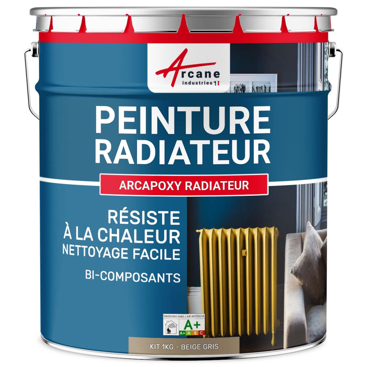 arcane-arcadeco-peinture-radiateur-1-kg-telegris-4-ral-7047 image 6