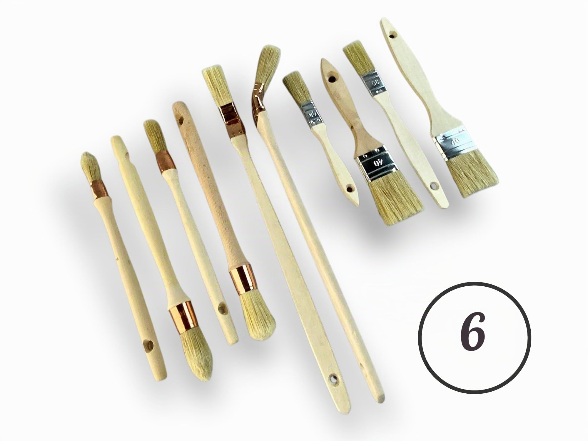 kibros-lot-60-pinceaux-peinture-plats-radiateur-pouce-rechampir image 2