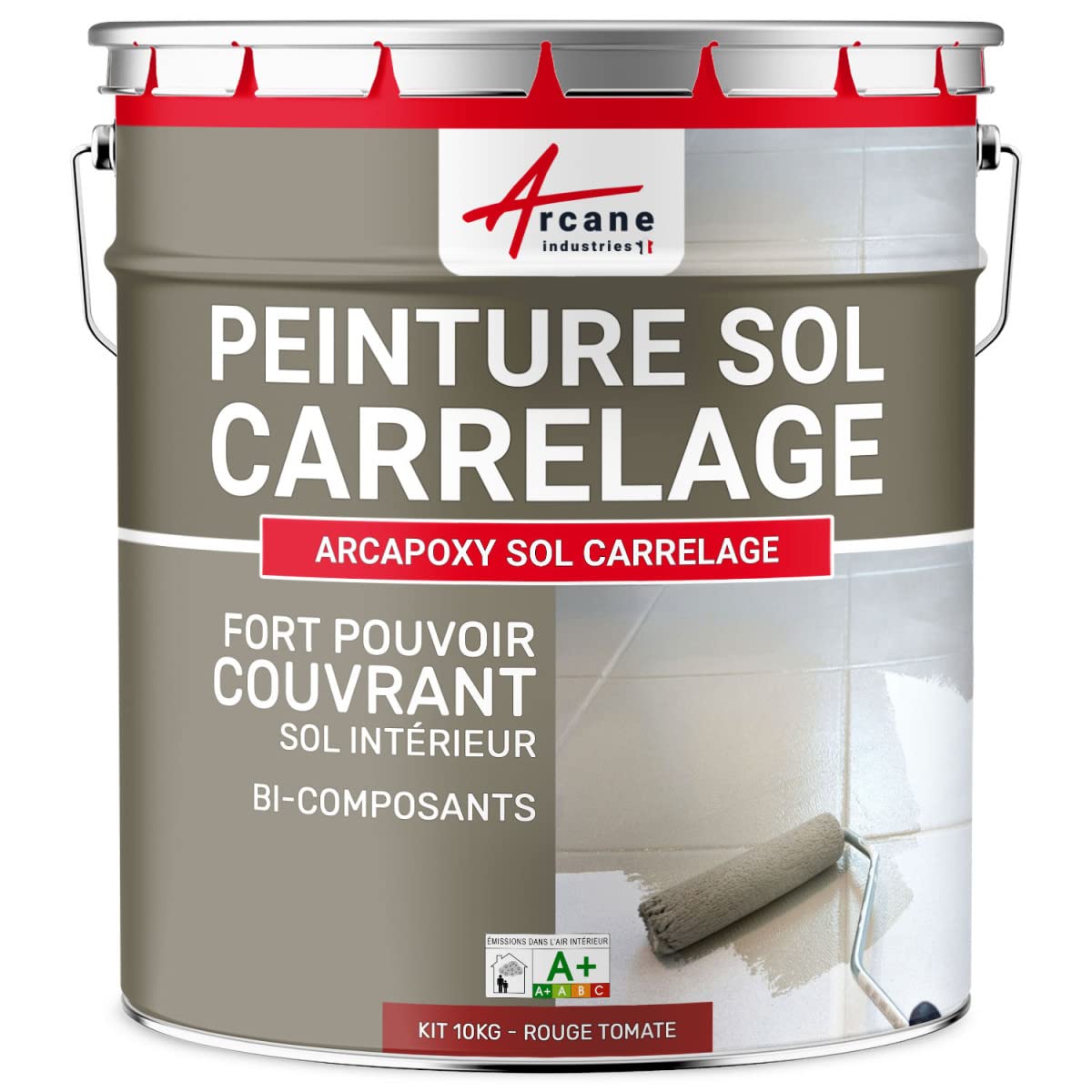 arcane-arcapoxy-peinture-sol-carrelage-1-kg-blanc-ral9003 image 7