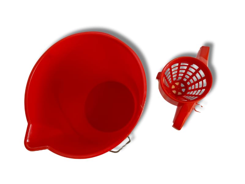 kibros-kit-lave-sol-seau-essoreur-12-l-mop-rouge image 2