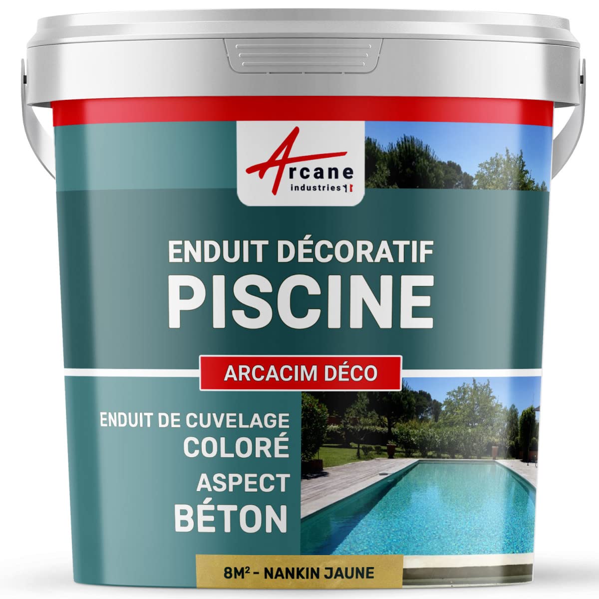 arcane-arcacim-enduit-piscine-b-ton-cir-16-m-caramel-marron image 4
