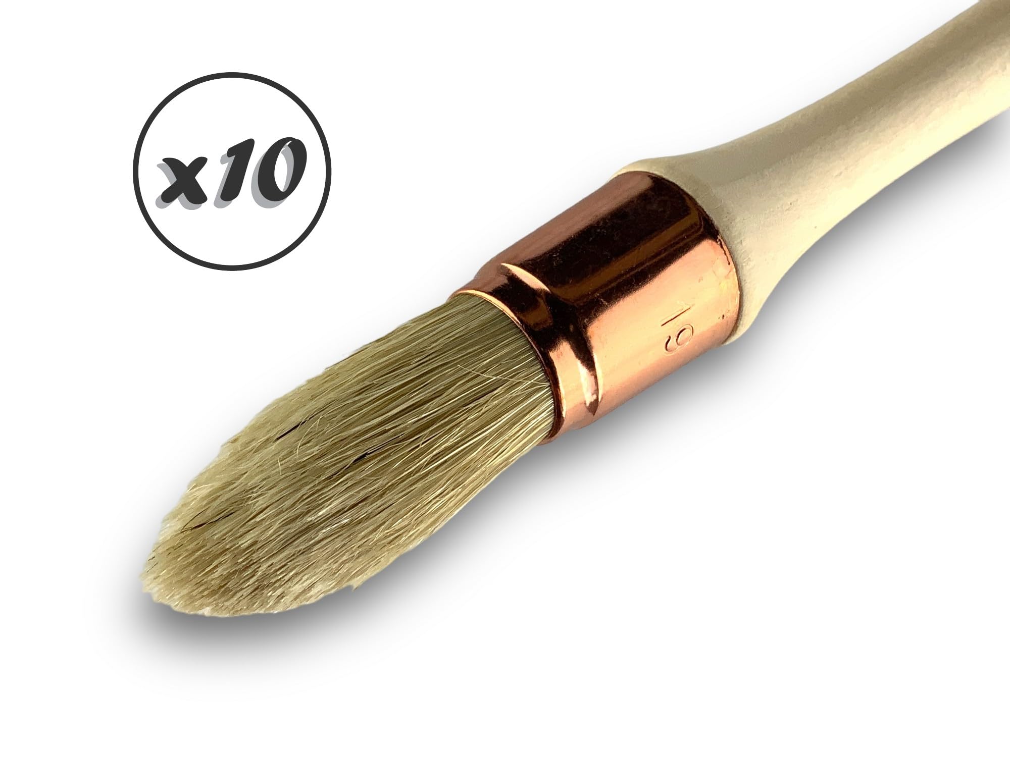 kibros-lot-10-pinceaux-pouce-rechampir-soie-blanche-19-mm image 3