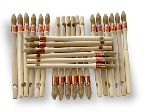 kibros-lot-24-pinceaux-rechampir-15-mm-soie-blanche image 8