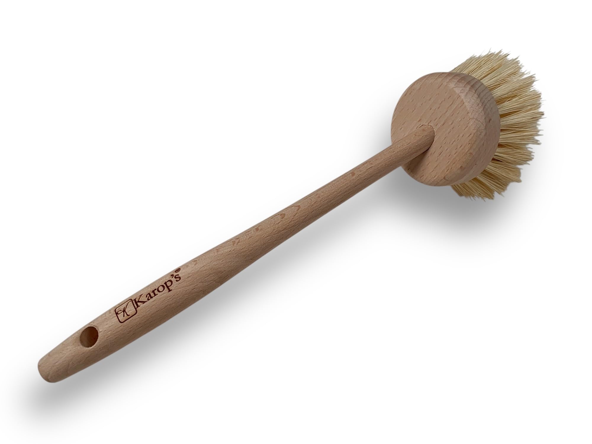 kibros-karop-s-brosse-vaisselle-tampico-brosse-25-cm-manche-verni-x1 image 2