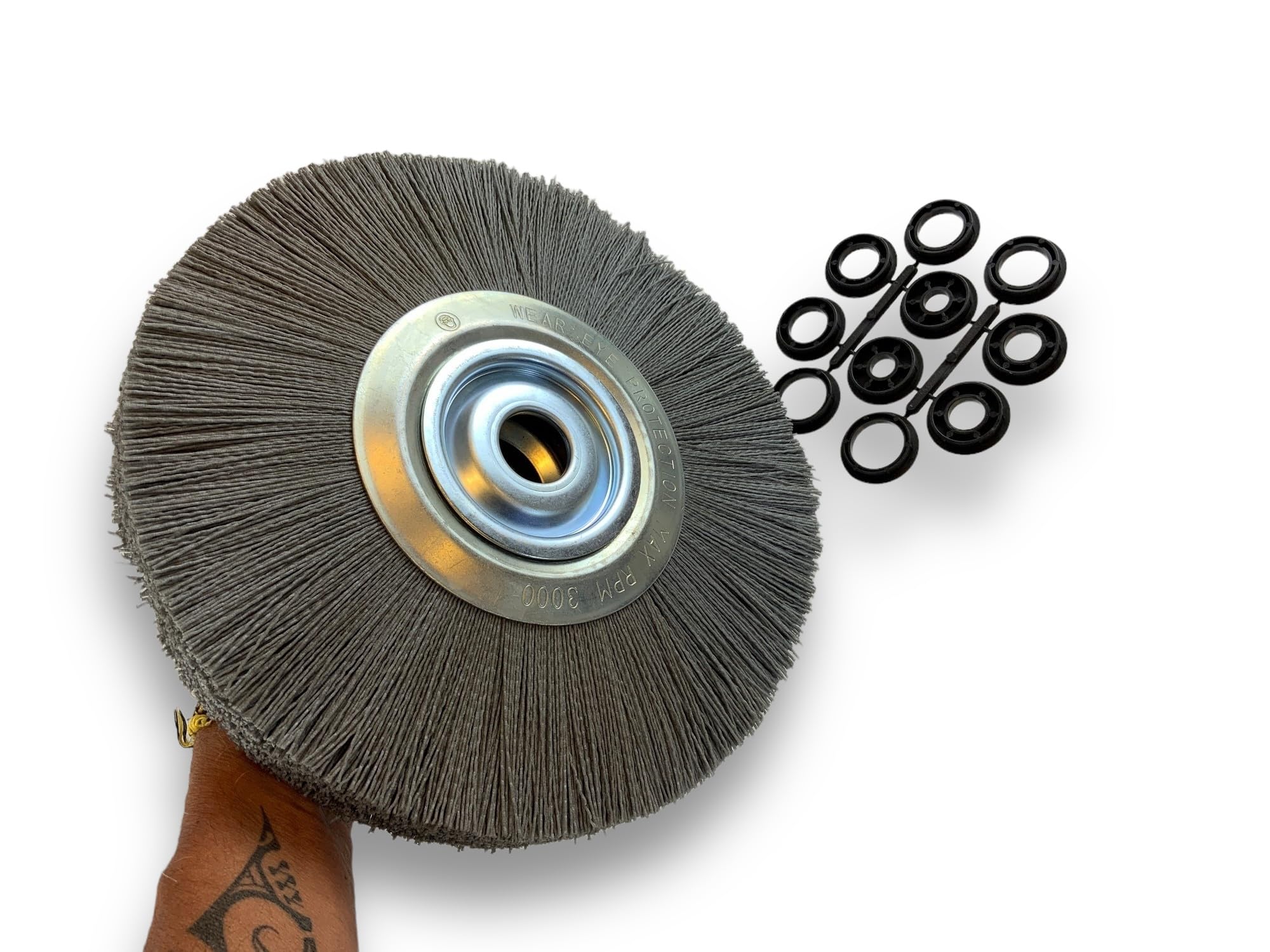 kibros-brosse-circulaire-touret-nylon-grain-120-300-mm-2-rangs image 3