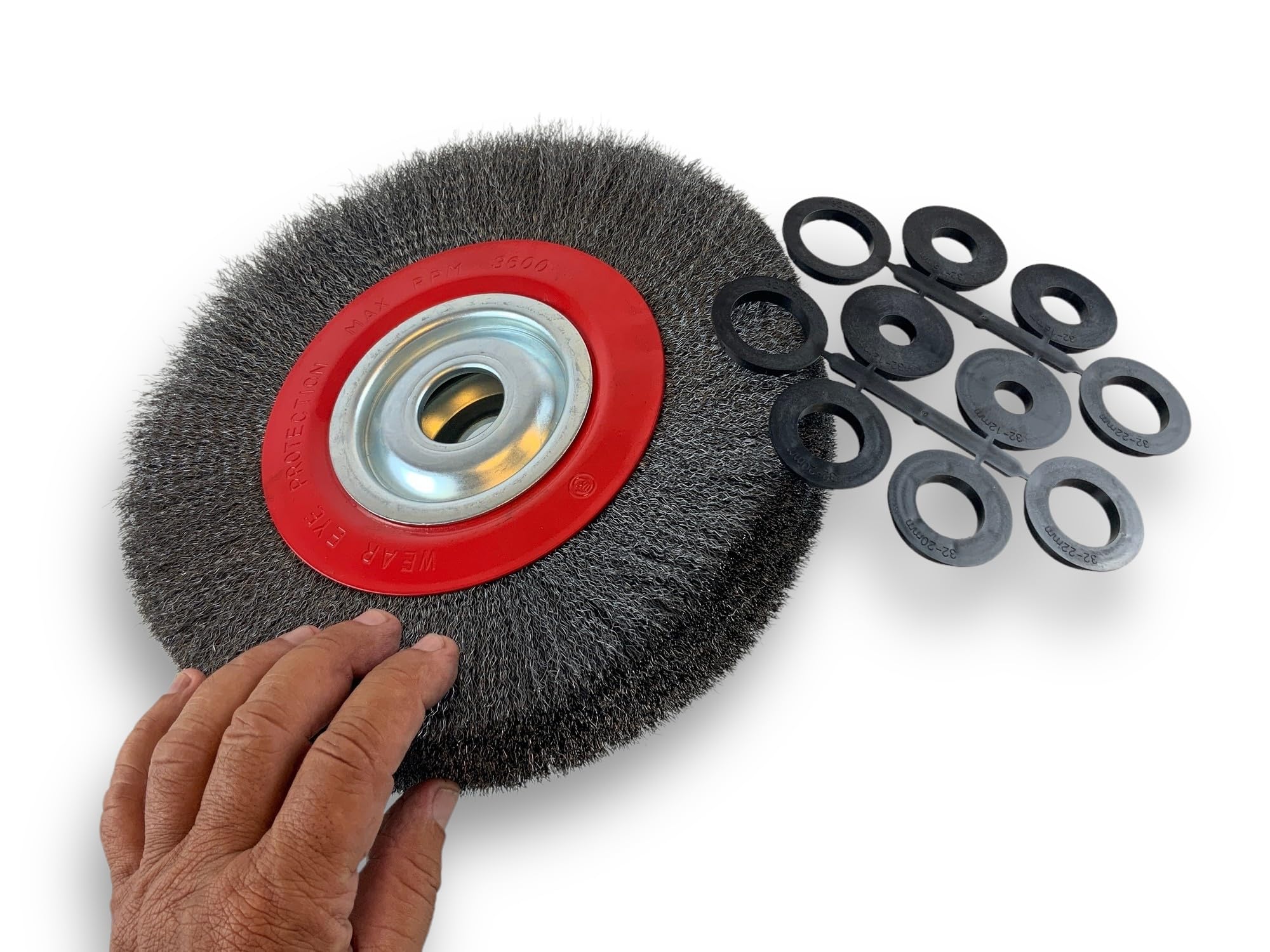 kibros-brosse-circulaire-touret-acier-souple-250-mm-3-rangs image 4