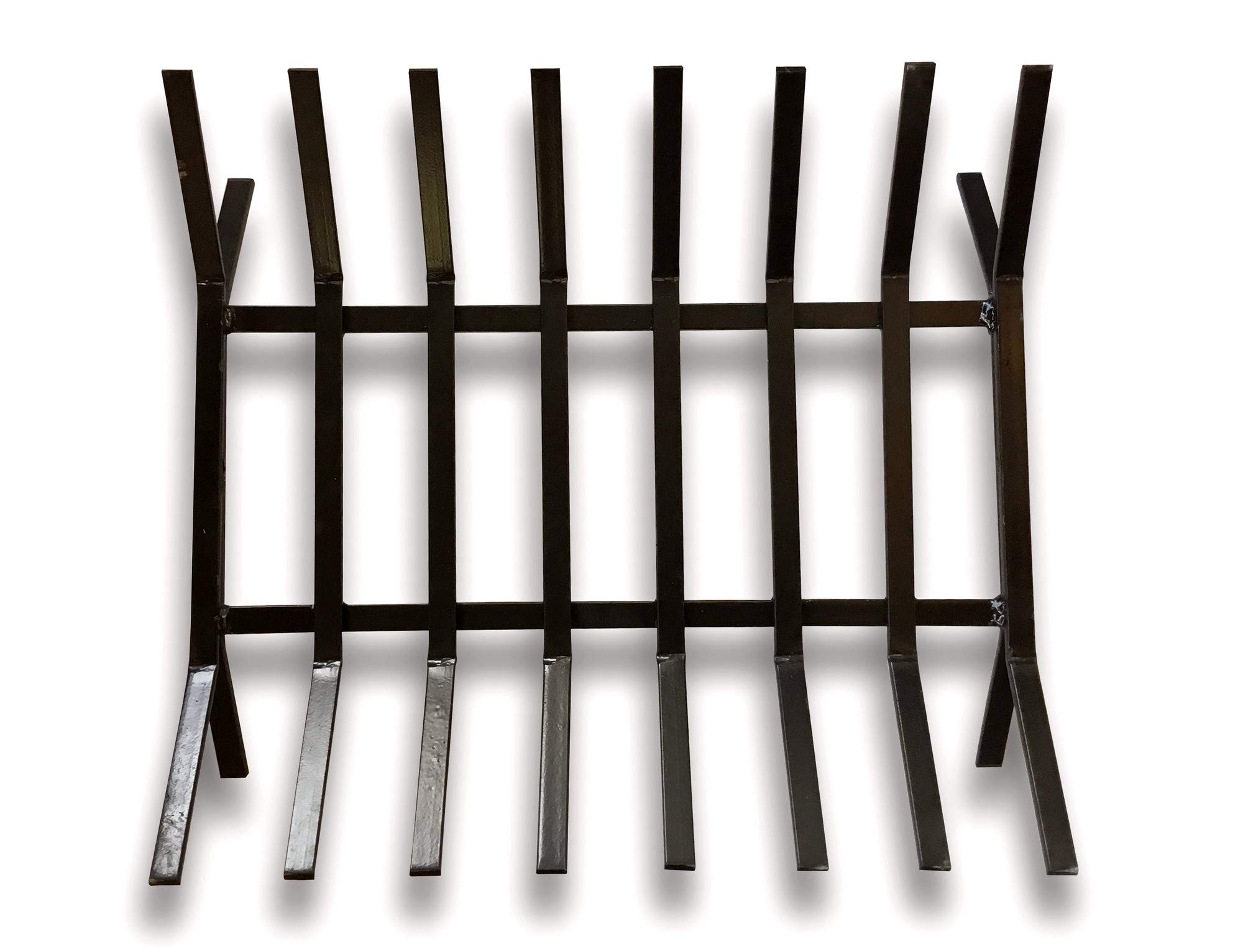 kibros-grille-porte-b-ches-acier-forg-8-barreaux-60x47-cm image 2