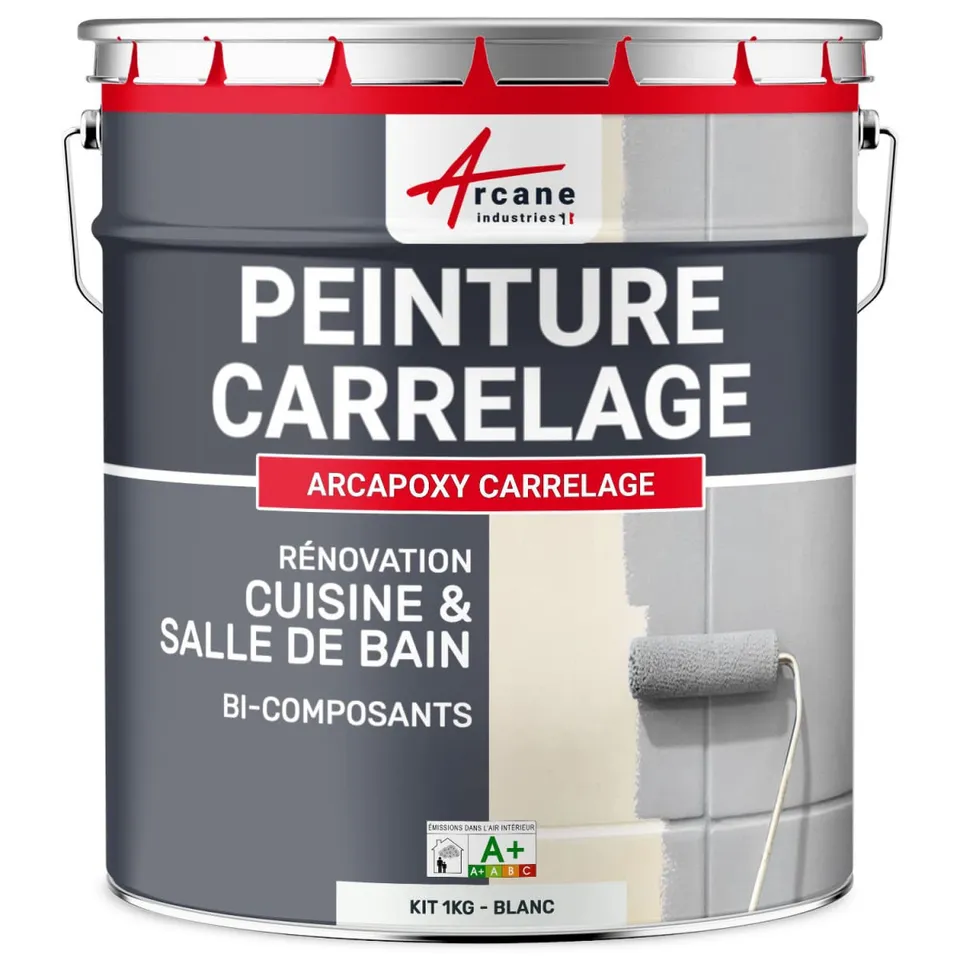 arcane-arcadeco-peinture-carrelage-poxy-blanc-ral-9003-1-kg image 1