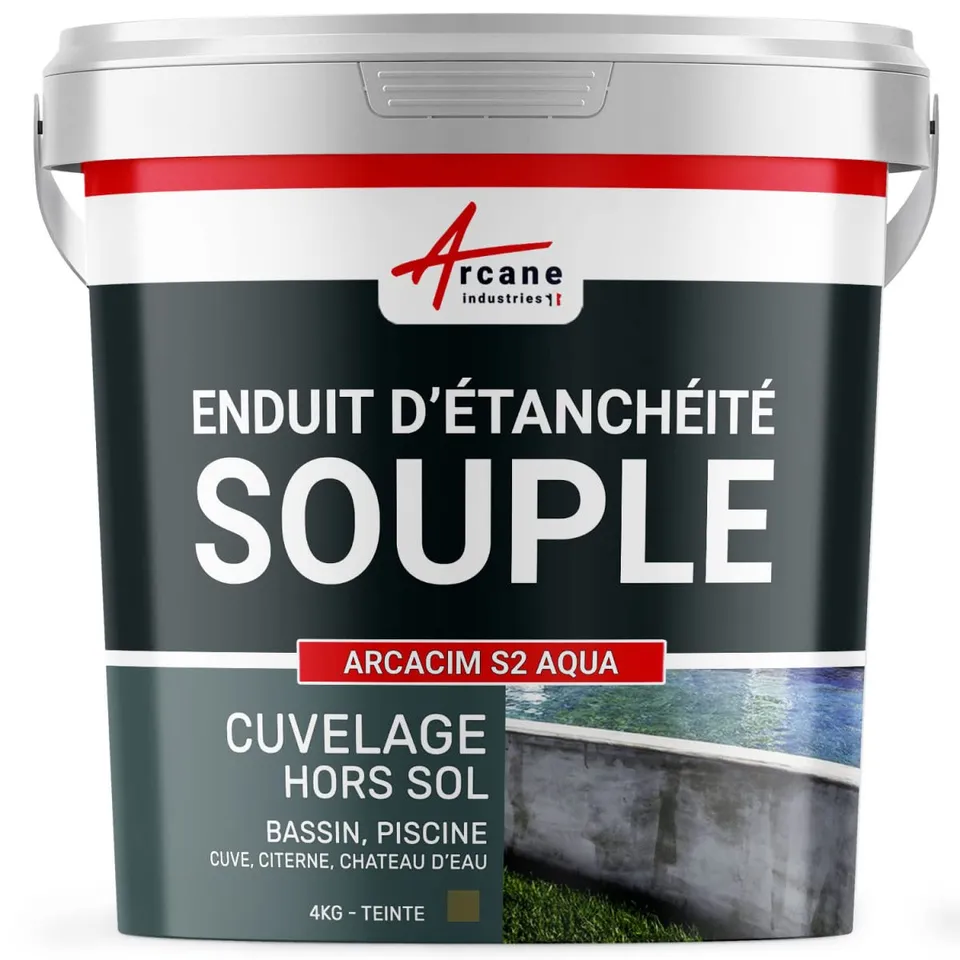 arcane-arcacim-s2-aqua-enduit-piscine-4-kg-gris-marron image 1