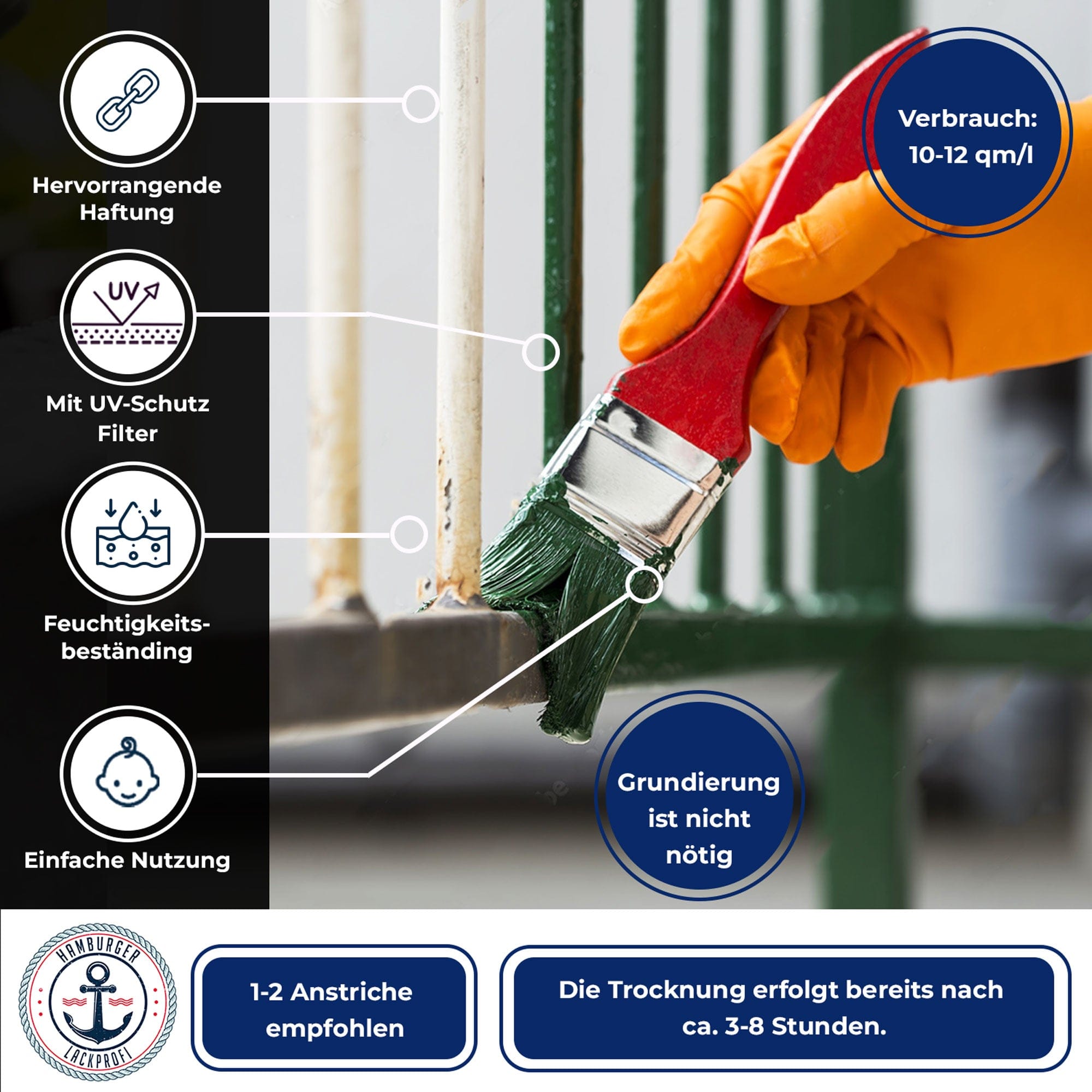 hamburger-lack-profi-metallschutzlack-ral-6006-peinture-antirouille-1-l image 4