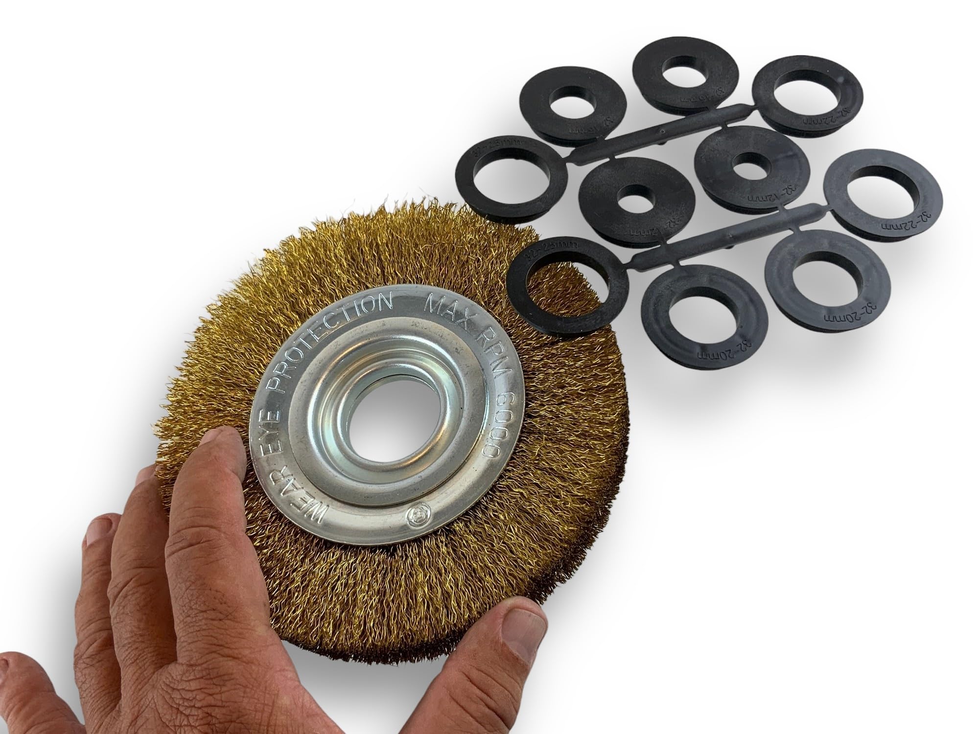 kibros-brosses-brosse-circulaire-touret-laiton-150-mm-2-rangs image 4