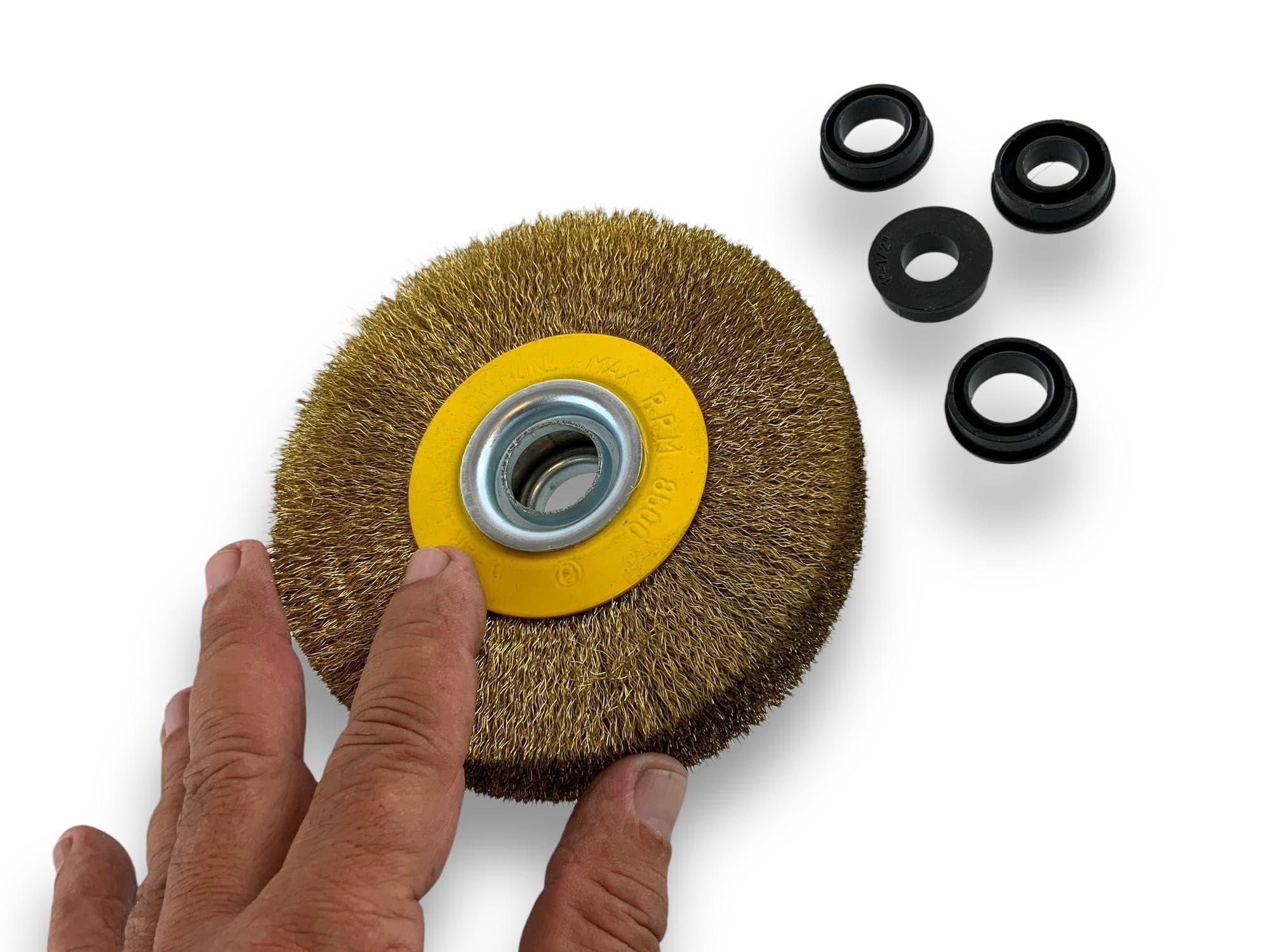 kibros-brosse-circulaire-touret-laiton-souple-125-mm-3-rangs image 4