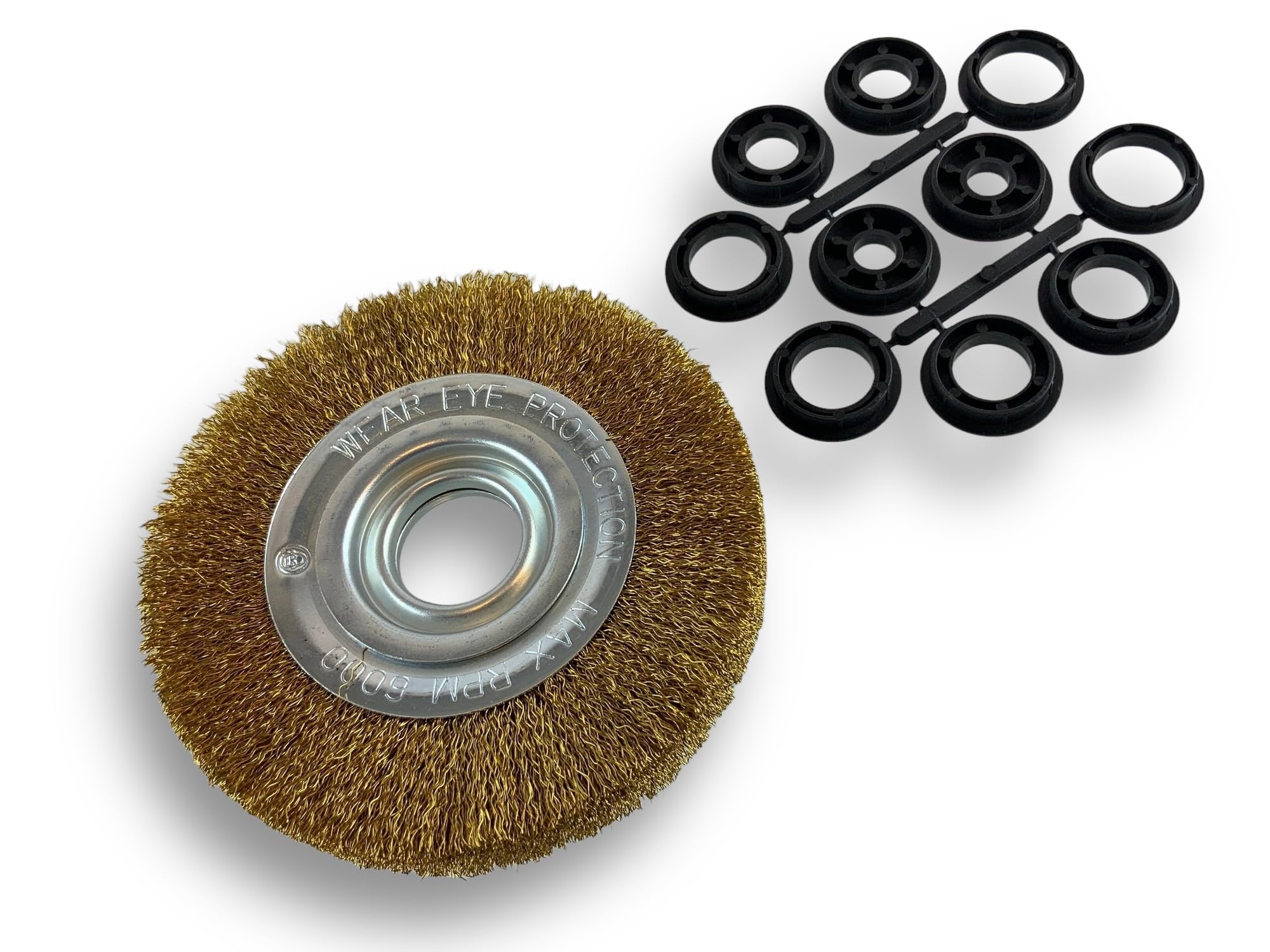 kibros-brosses-brosse-circulaire-touret-laiton-150-mm-2-rangs image 1
