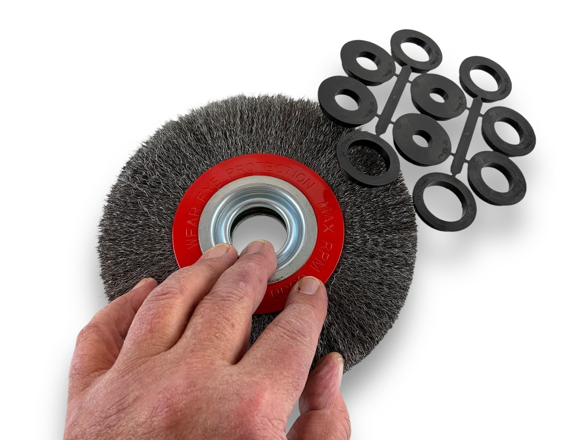 kibros-brosse-circulaire-touret-acier-dur-175-mm-2-rangs image 4