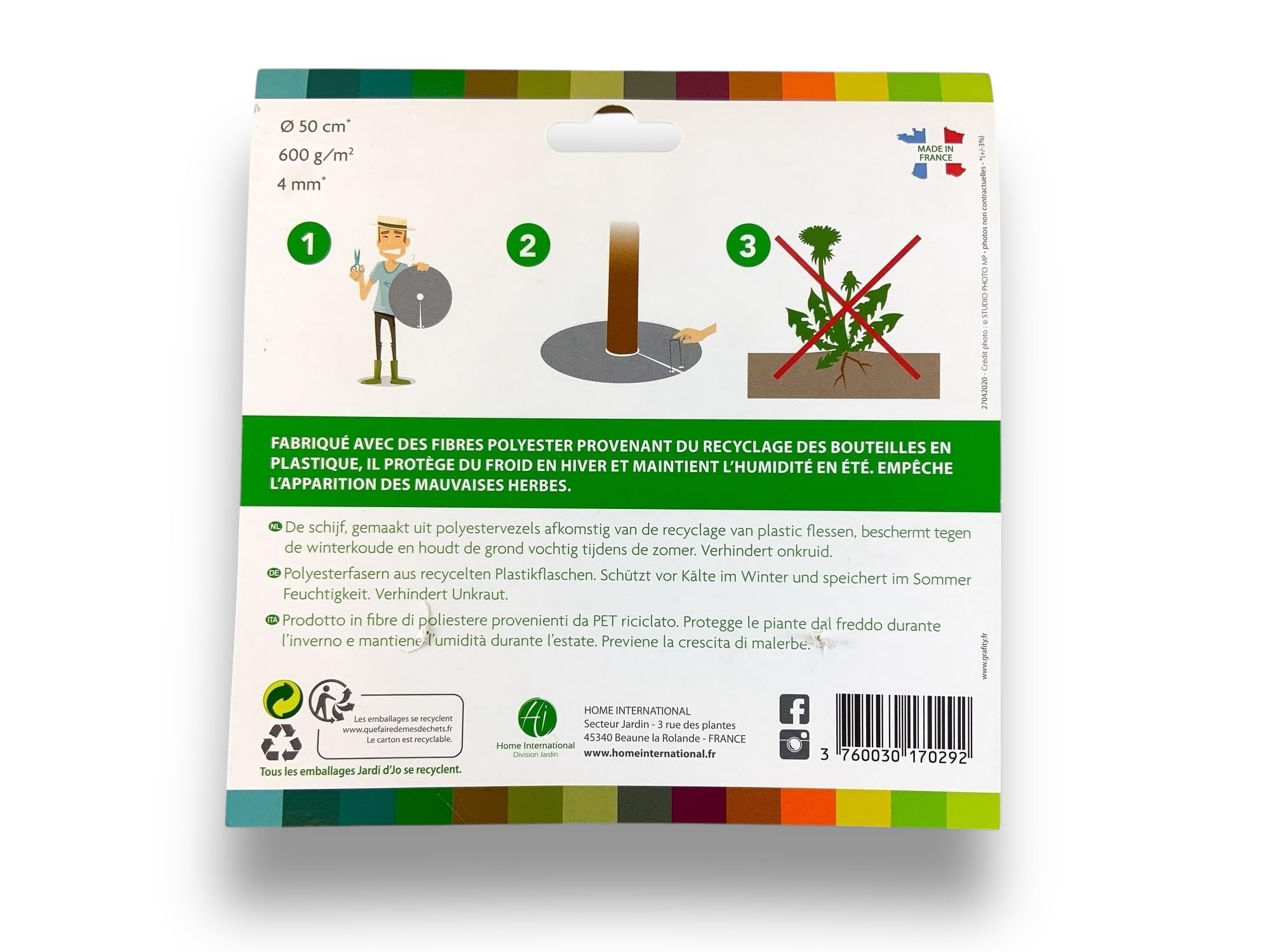 kibros-jardinage-disque-paillage-feutre-50-cm-lot-3-anti-herbe image 4