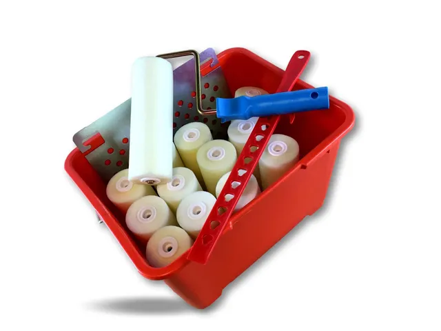 kibros-peinture-ensemble-13-rouleaux-mousse-seau-14-l image 1