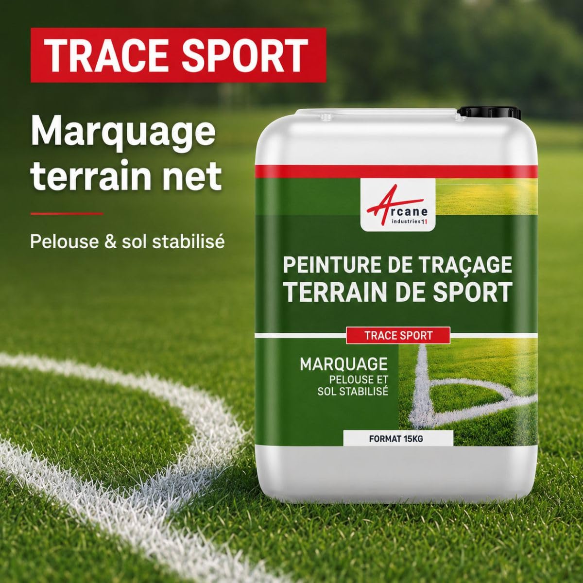 arcane-solthane-trace-sport-peinture-terrain-foot-15-kg-blanc image 2