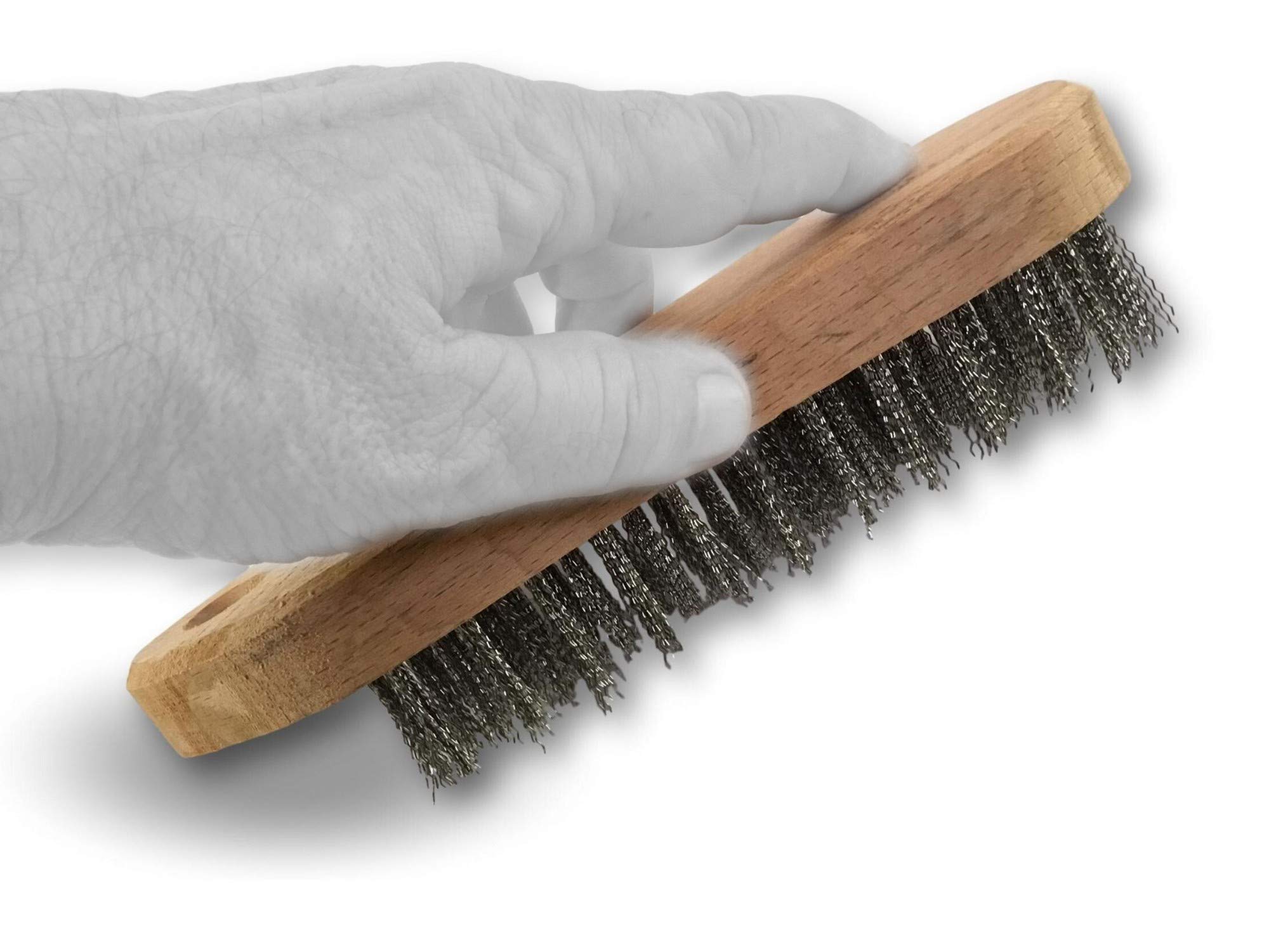 kibros-31i5-brosse-violon-inox-5-rangs-manche-bois image 5