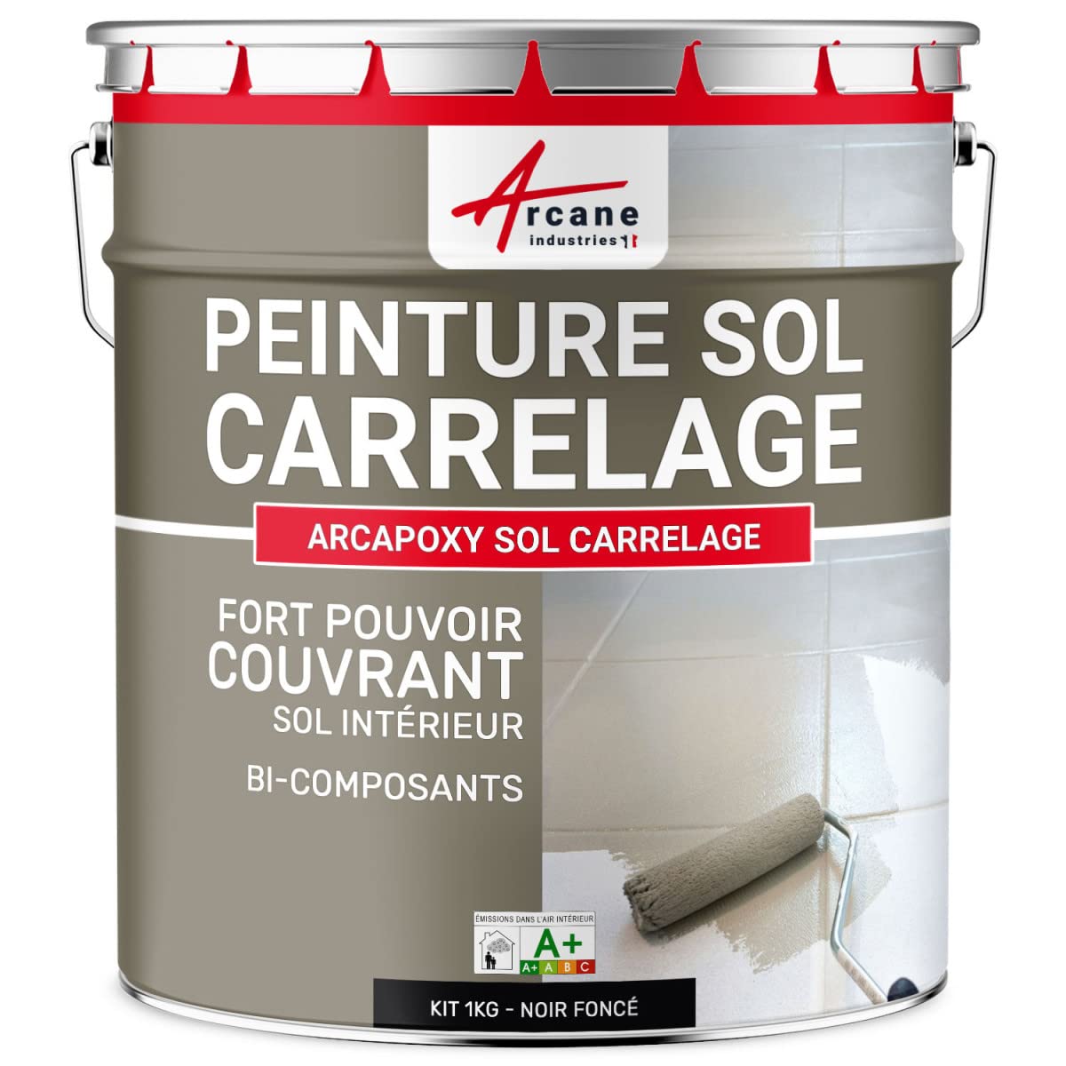 arcane-arcapoxy-peinture-sol-carrelage-1-kg-blanc-ral9003 image 6