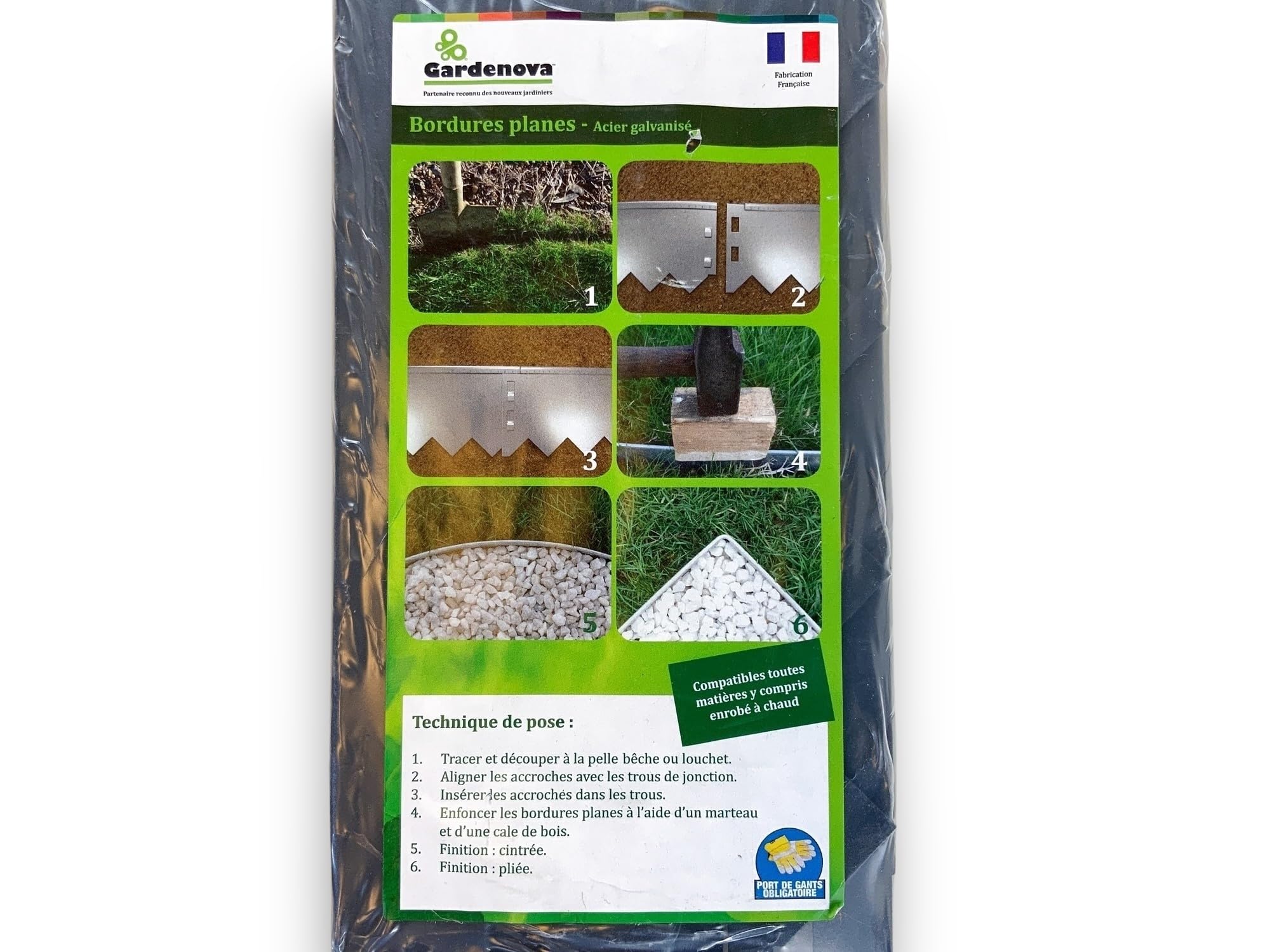 kibros-lot-20-bordures-acier-galvanis-19-6-m-hauteur-12-5-cm image 4