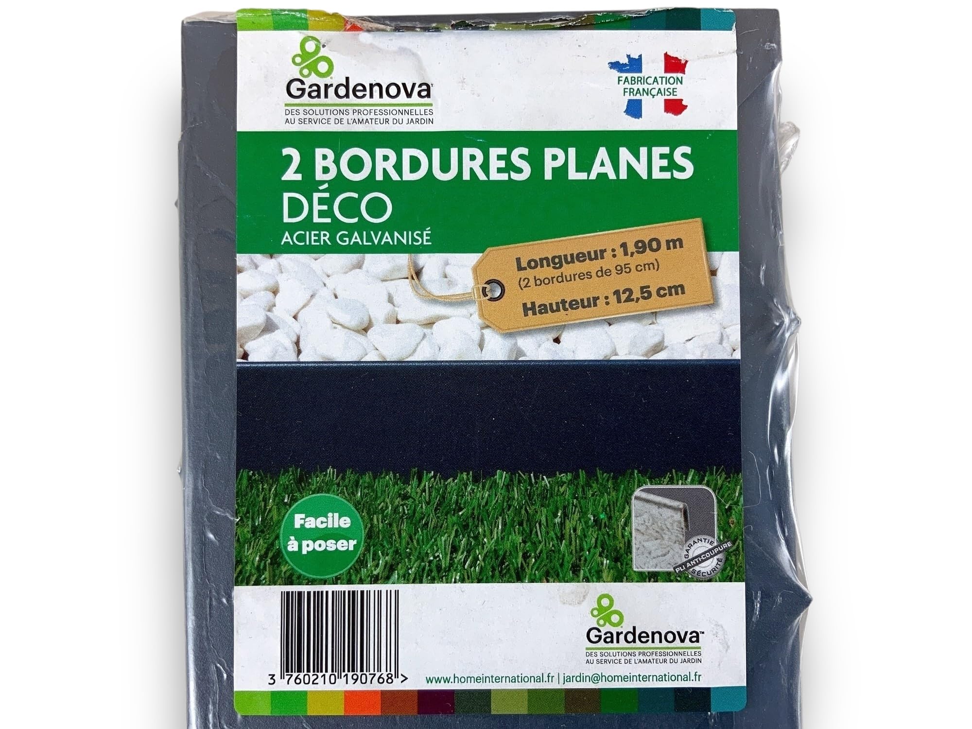 kibros-lot-20-bordures-acier-galvanis-19-6-m-hauteur-12-5-cm image 3
