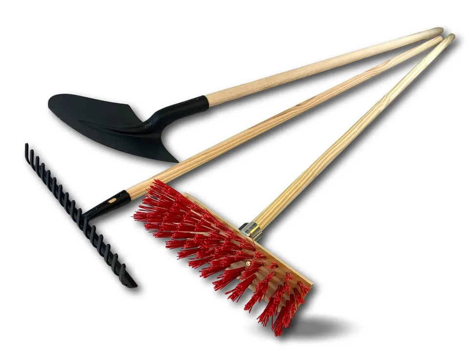 kibros-rtpl32kit-kit-r-teau-pelle-balai-cantonnier-manche-bois image 1