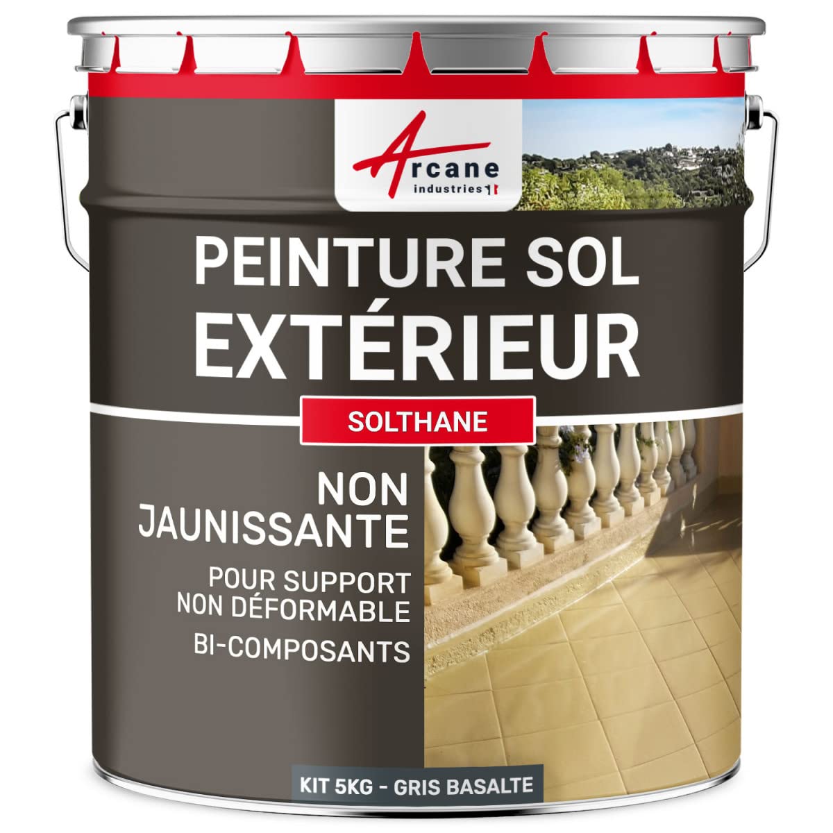 arcane-arcafa-ade-peinture-b-ton-5-kg-rouge-vin image 8