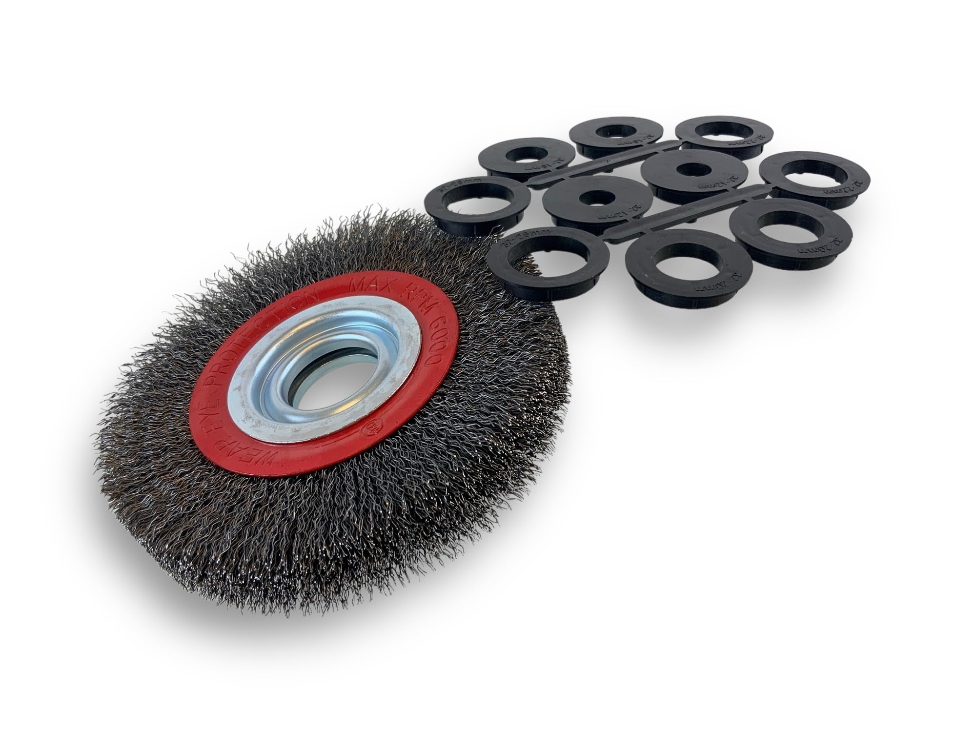 kibros-brosse-circulaire-touret-acier-150-mm-2-rangs-fil-dur image 2