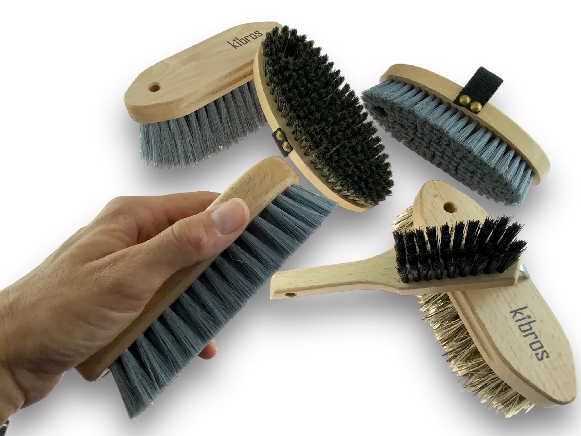 kibros-kit-pansage-cheval-6-brosses-quitation-poney image 6