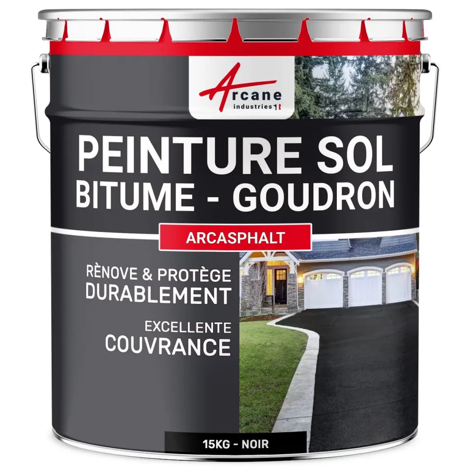 arcane-arcasphalt-peinture-bitume-goudron-noir-15-kg image 1