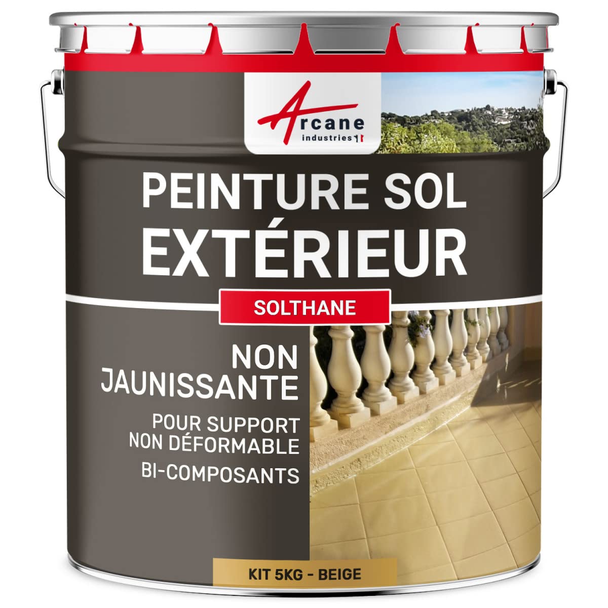 arcane-arcafa-ade-peinture-b-ton-5-kg-rouge-vin image 6