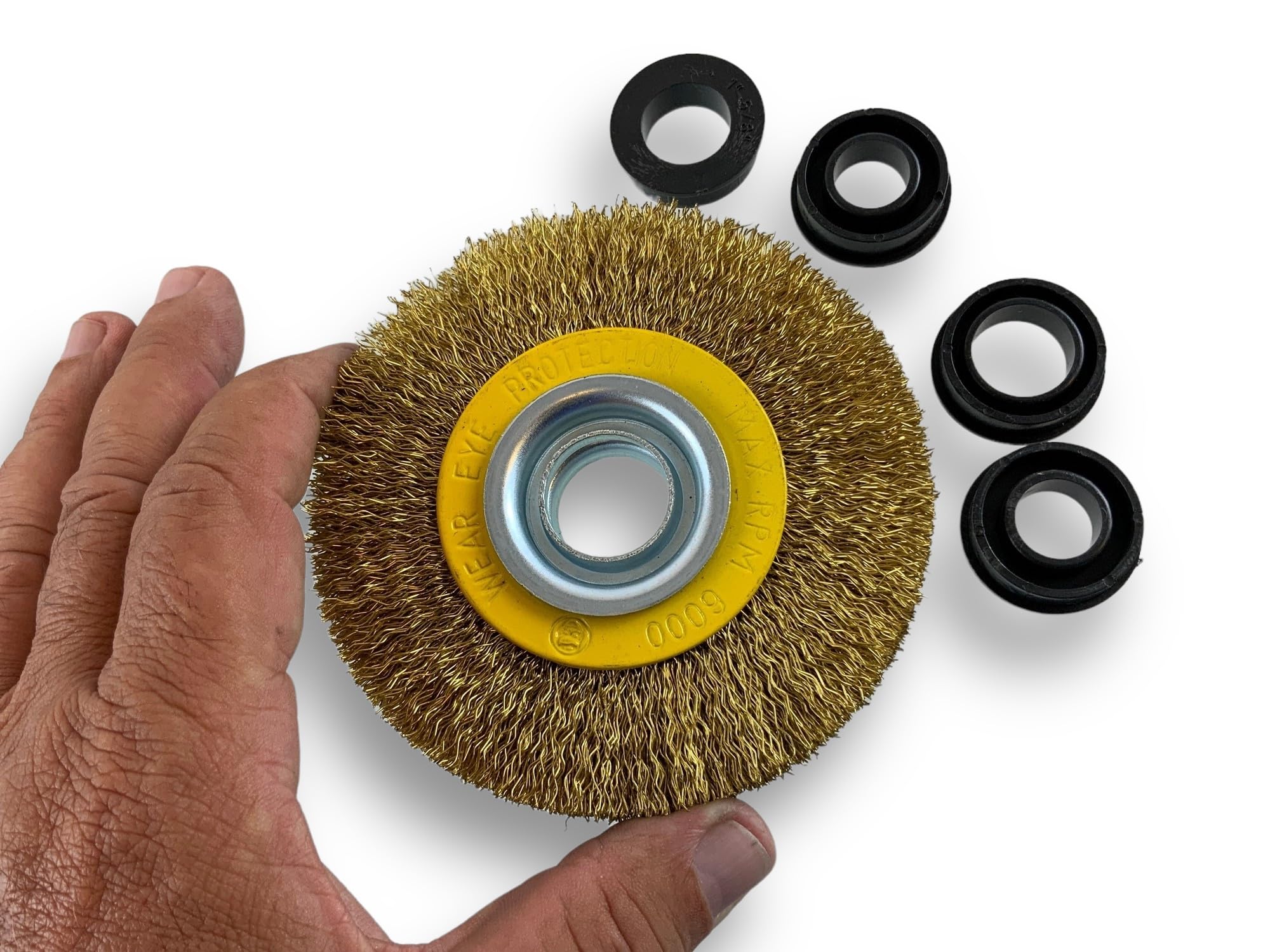 kibros-brosse-circulaire-touret-laiton-dur-100-mm-2-rangs image 4