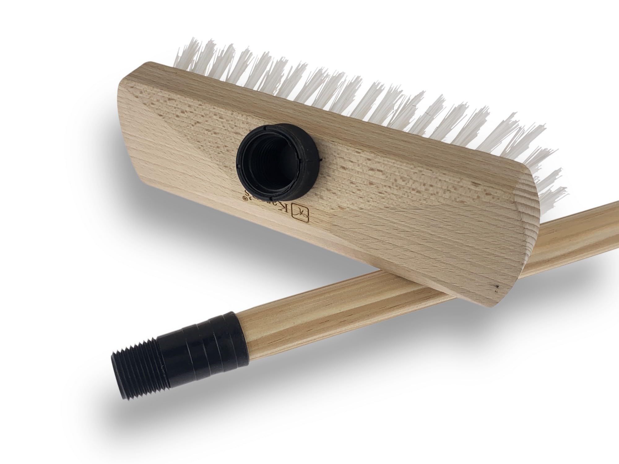 kibros-balai-lave-pont-nylon-blanc-manche-bois-1-25-m image 1