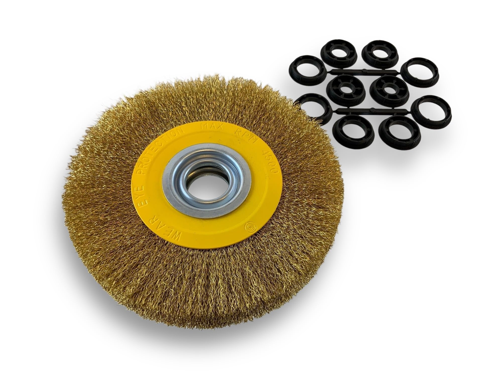 kibros-brosse-circulaire-touret-laiton-200-mm-2-rangs image 1