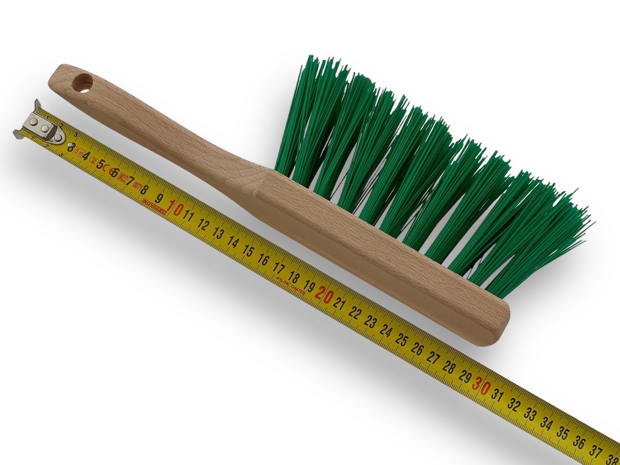 kibros-balais-lot-10-balayettes-jardin-pvc-vert-manche-bois-29cm image 7